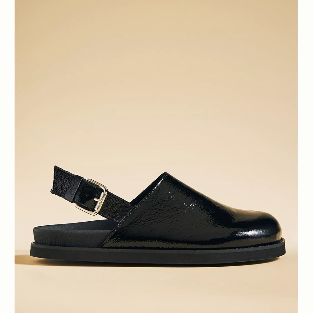 Anthropologie Pilcro slingback black clogs - size 7/7.5 - EU 38